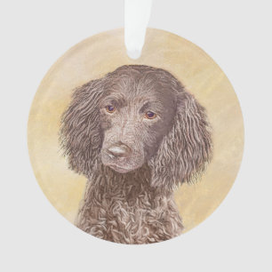 American Water Spaniel Painting - Original Dog Art Ornament