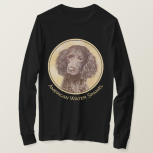 American Water Spaniel Painting - Original Dog Art T-Shirt