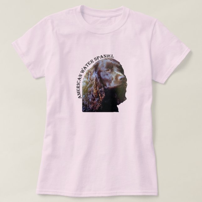 American Water Spaniel t-shirt (Design Front)