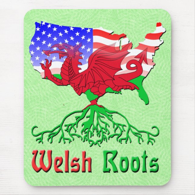 American Welsh Roots Mousemat (Front)