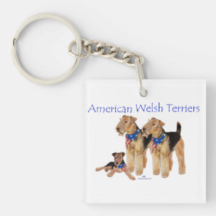 American Welsh Terriers Key Ring