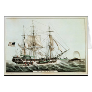 American Whaler, engraved by Nathaniel Currier