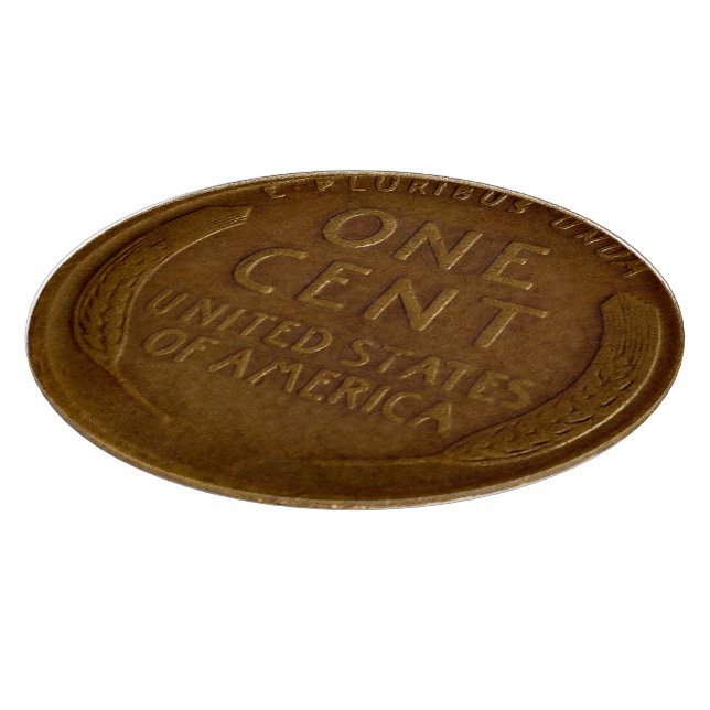 american wheat penny cutting board (Corner)
