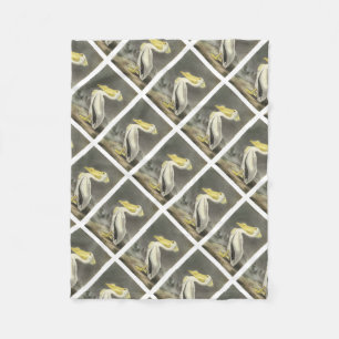 American White Pelican by Audubon Fleece Blanket