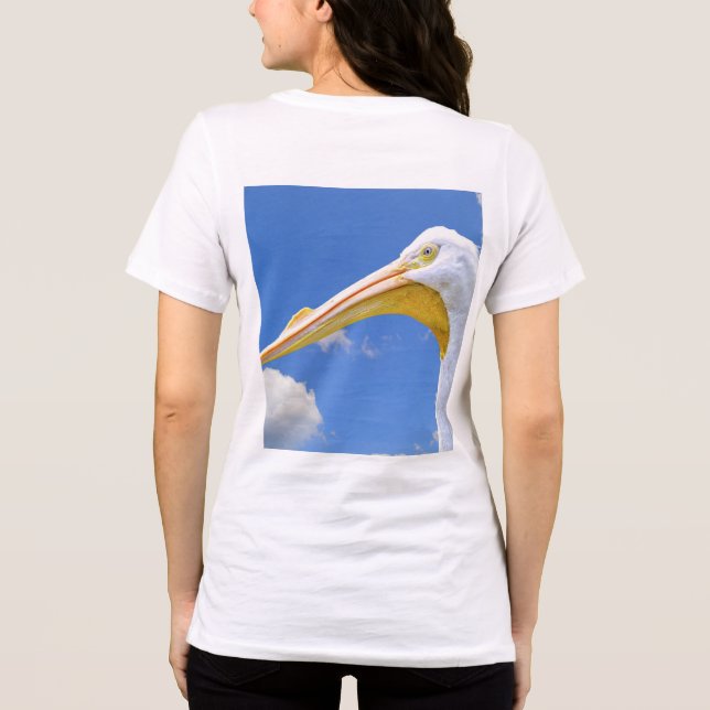 American White Pelican Tri-Blend Shirt (Back)