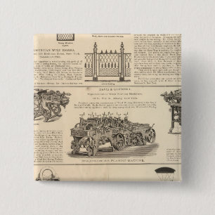 American Wire Works 15 Cm Square Badge