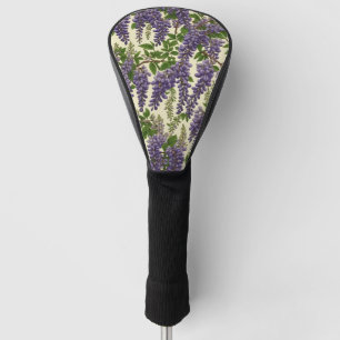 American Wisteria pattern drawing Golf Head Cover
