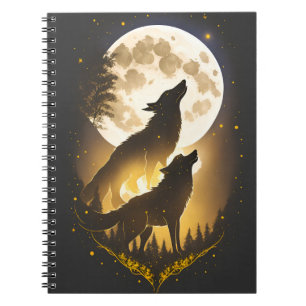 American wolf 13 notebook