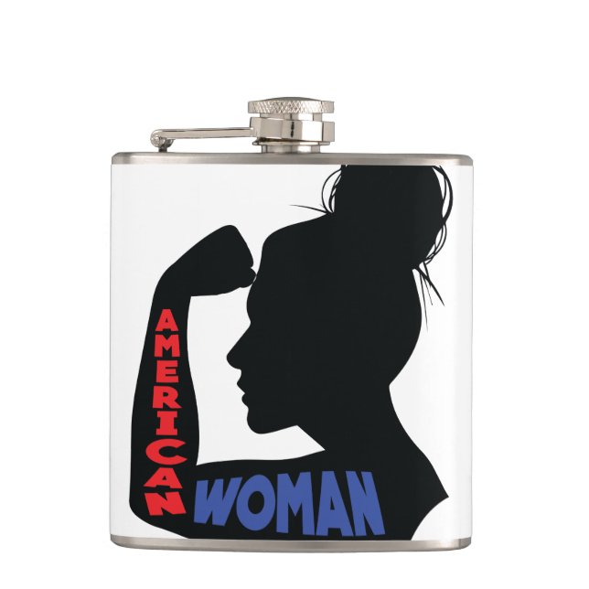 American Woman Hip Flask (Front)