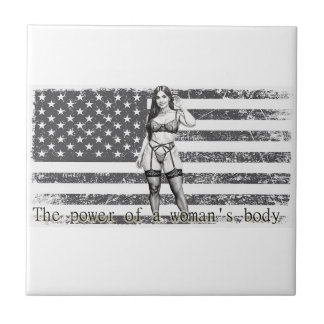 American woman tile