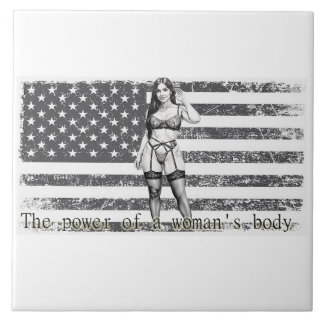 American woman tile