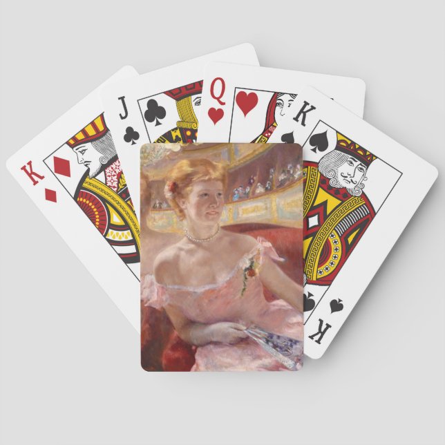 American Woman with a Pearl Necklace & Pink Dress Playing Cards (Back)