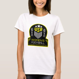 American Women's Soccer Football T-Shirt