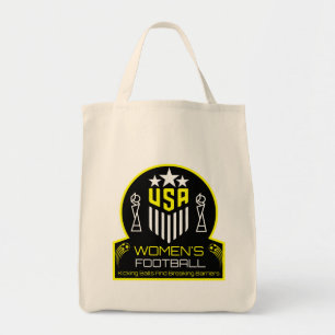 American Women's Soccer Football Tote Bag