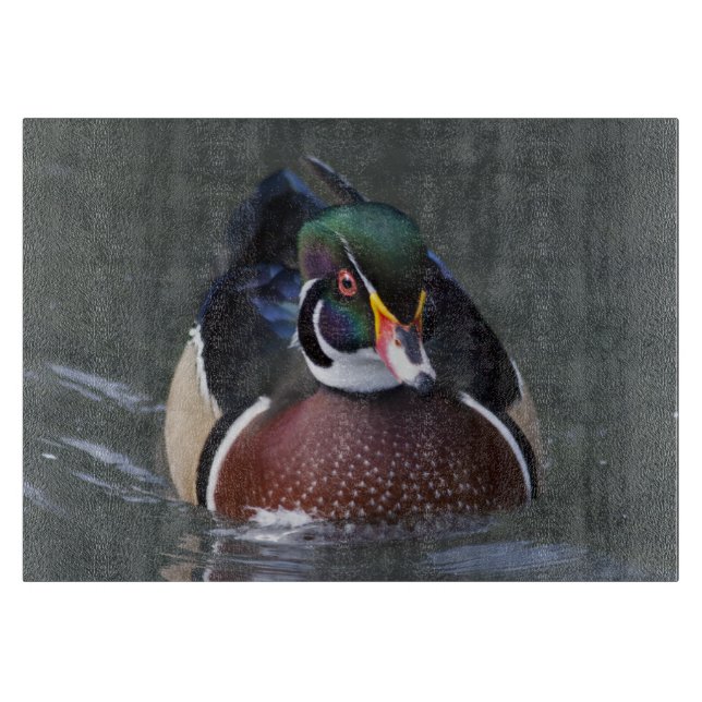 American Wood Duck Rectangular Cutting Board (Front)