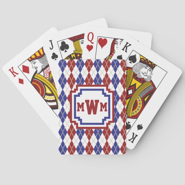 Americana Argyle Classic Playing Cards (Back)