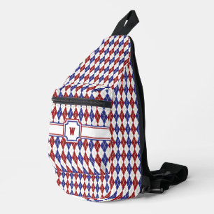 Americana Argyle Sling Bag