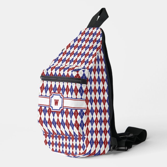 Americana Argyle Sling Bag (Right Corner)