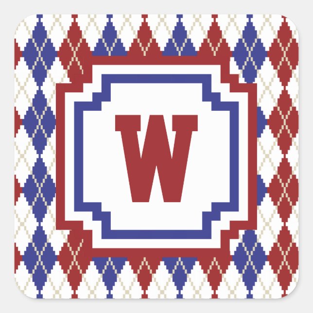 Americana Argyle Sticker (Front)