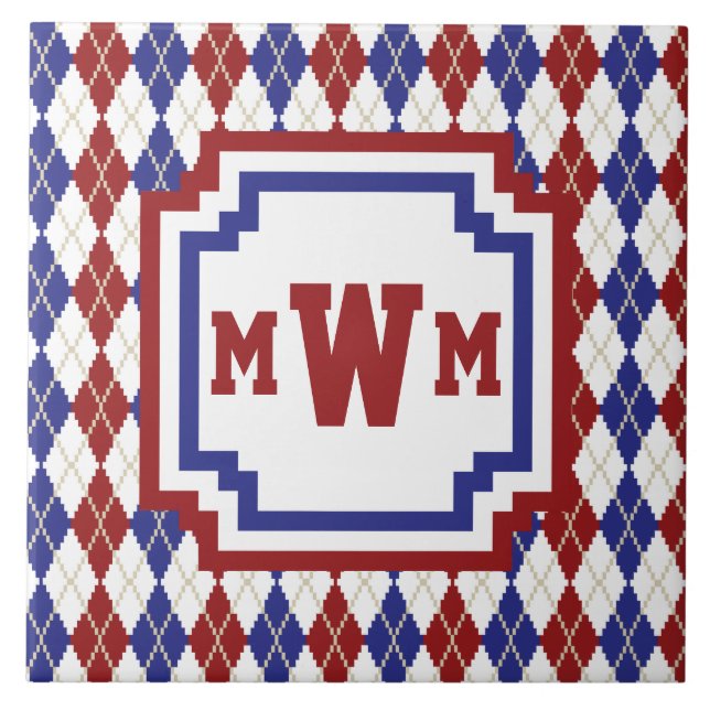 Americana Argyle Tile (Front)