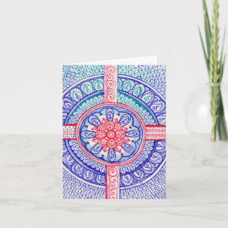 Americana Colours Damask Indian Mandala Thank You