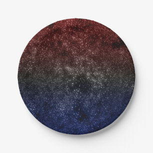 Americana Galaxy Paper Plate