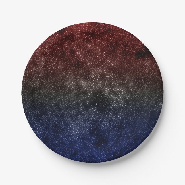 Americana Galaxy Paper Plate (Front)