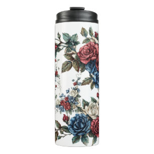 Americana Garden Patriot Roses Thermal Tumbler