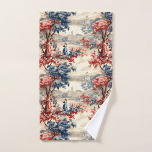 Americana Garden Toile Bath Towel Set