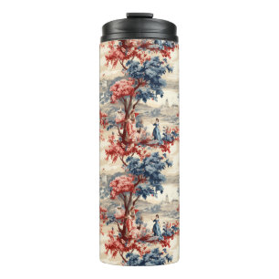 Americana Garden Toile Thermal Tumbler