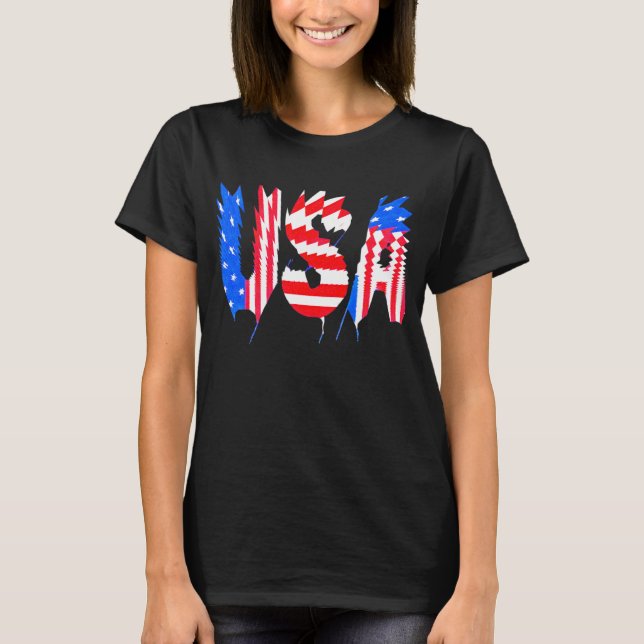 AMERICANA GLITCH T-Shirt (Front)