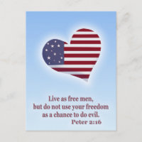 Americana Heart with Bible Verse