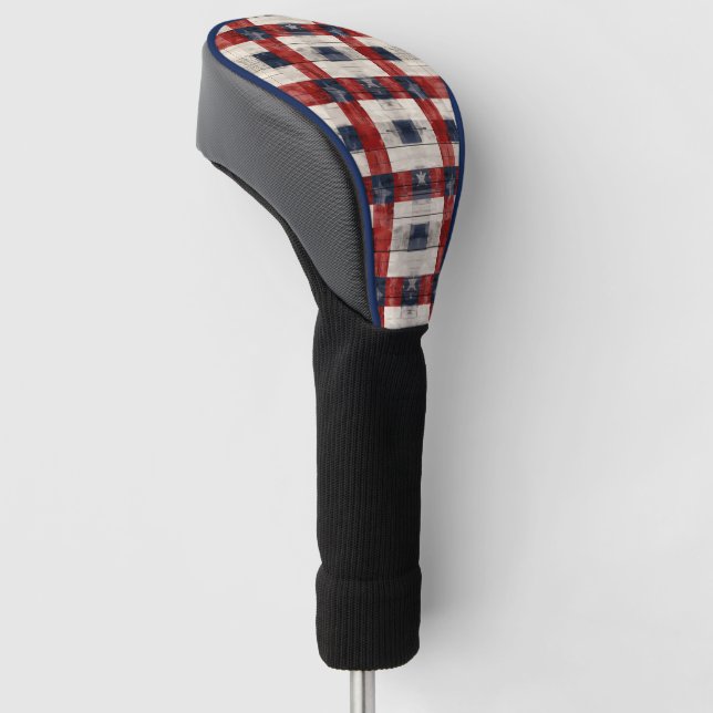 Americana Lattice Golf Head Cover (Angled)
