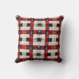 Americana Lattice Throw Pillow