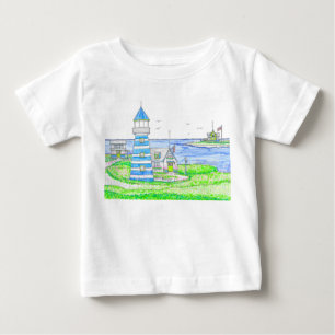 Americana Lighthouse Baby Tshirt