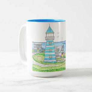 Americana Lighthouse Mug