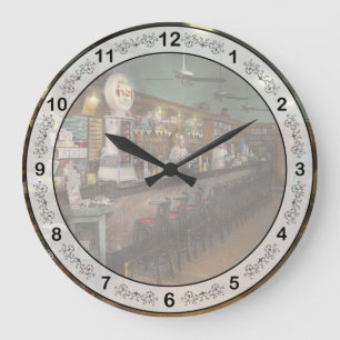 Americana - Soda - The people's soda fountain 1928 Large Clock