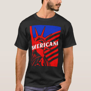 Americana Statue of Liberty BJJ Jiu Jitsu MMA Figh T-Shirt