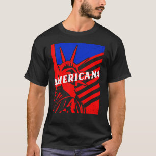 Americana Statue of Liberty BJJ Jiu Jitsu MMA Figh T-Shirt