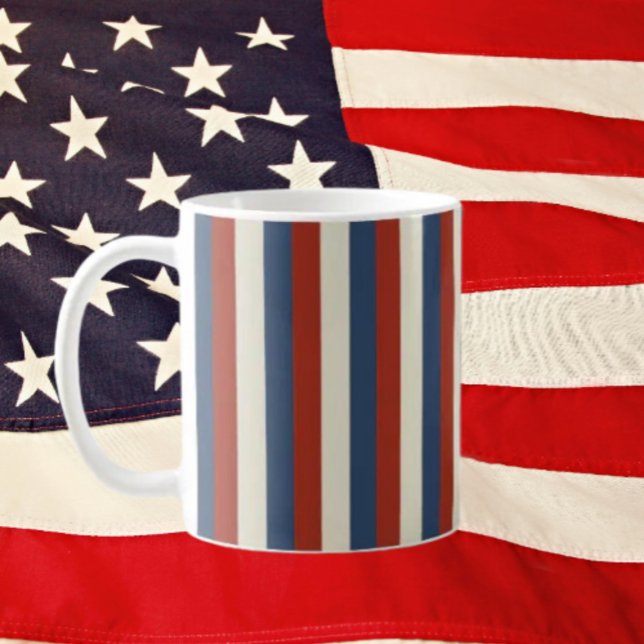 Americana Stripes – Classic Patriotic Mug (Creator Uploaded)