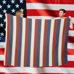 Americana Stripes – Cozy Fleece Blanket