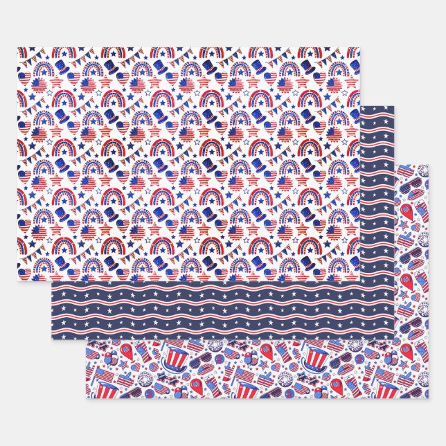 Americana Wrapping Paper Sheet (Set)