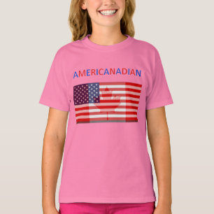 AMERICANADIAN girls' ringer tee
