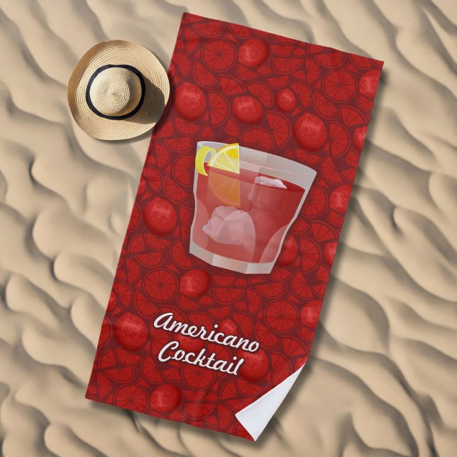 Americano Cocktail Beach Towel (Creator Uploaded)