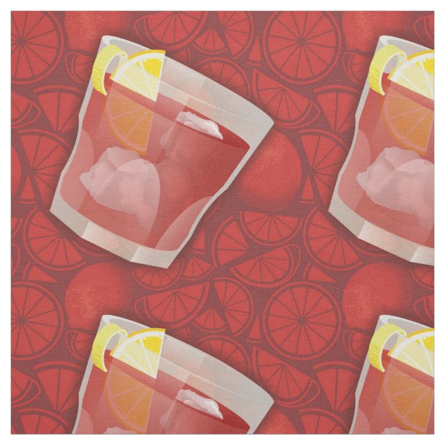 Americano cocktail fabric (Swatch)