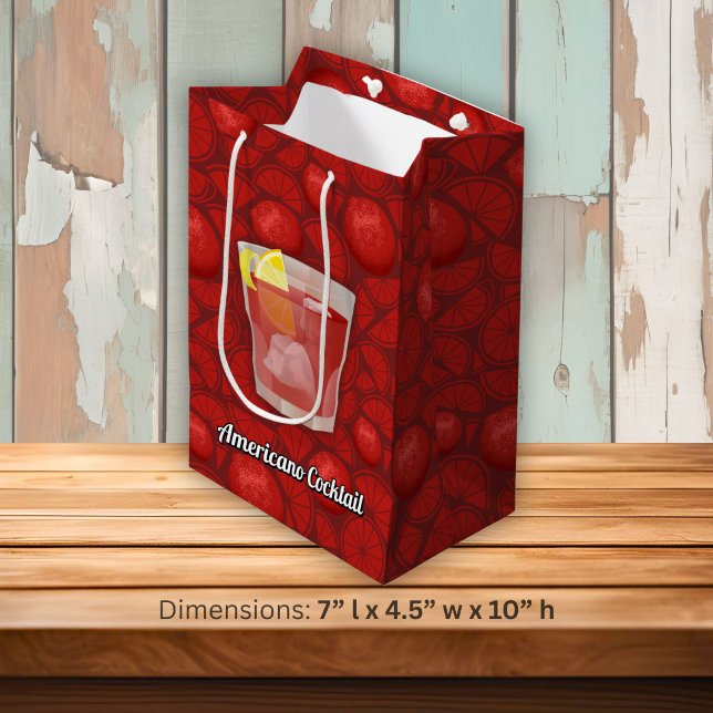 Americano cocktail medium gift bag (Creator Uploaded)