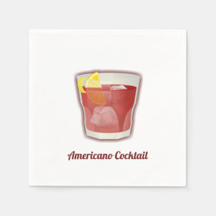 Americano cocktail napkin