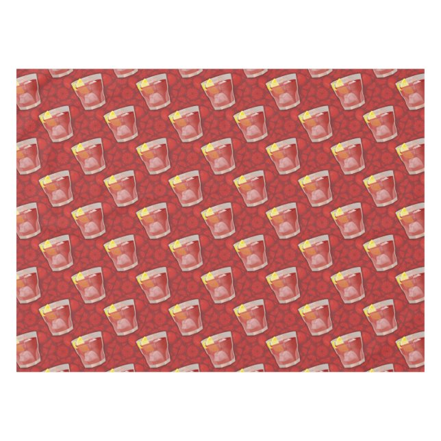 Americano cocktail tablecloth (Front (Horizontal))