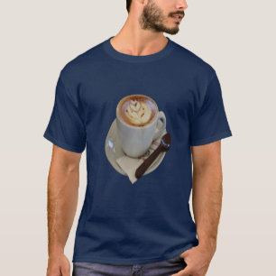 Americano Coffee With Tulip Design And Chocolate S T-Shirt