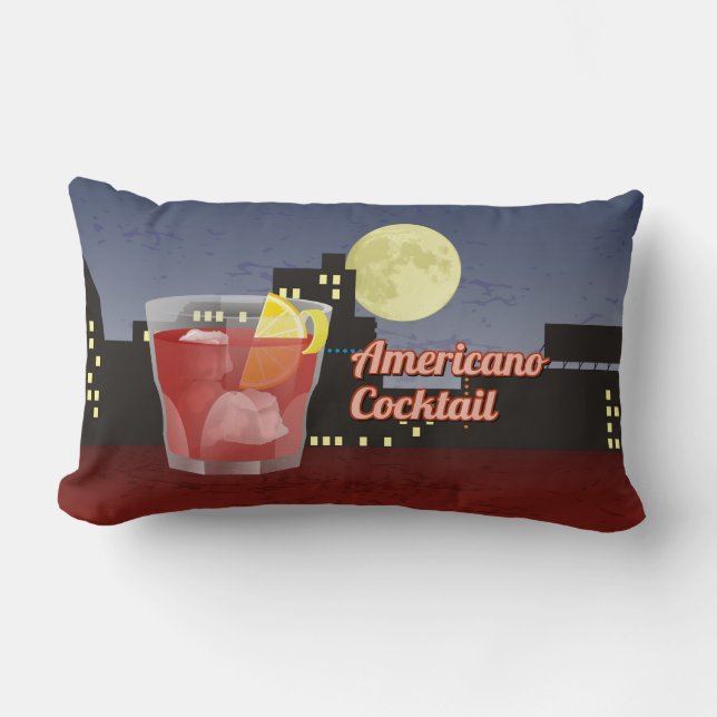 Americano Recipe Lumbar Cushion (Front)